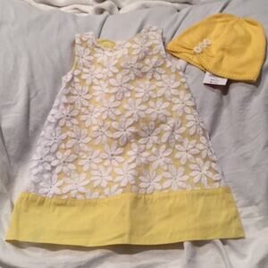 Gymboree Daisy’s floral dress w/hat worn once